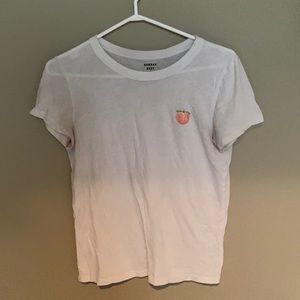 Aritzia peach logo tee shirt